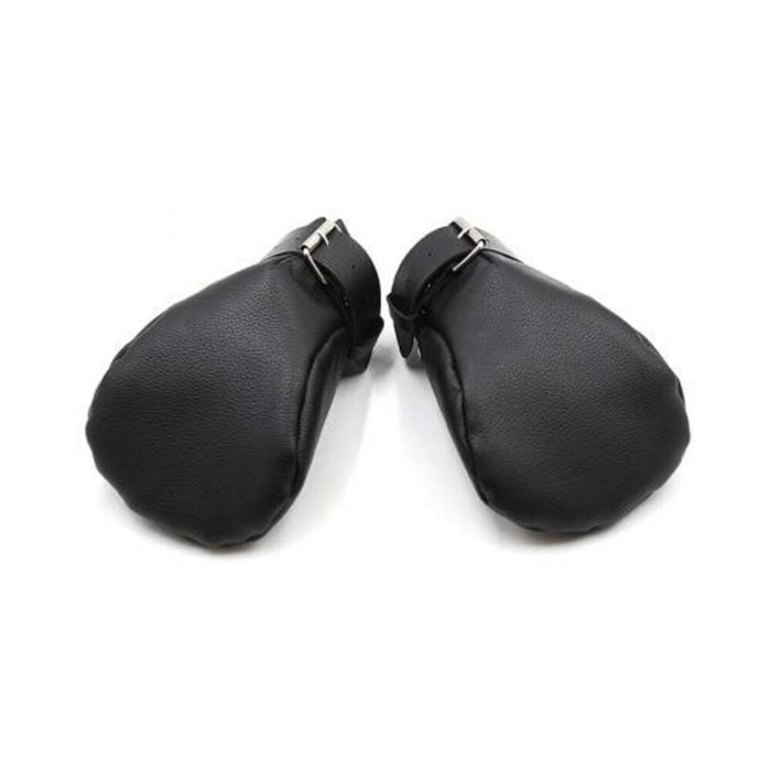 Puppy Play Neoprene Lined Fist Mitts Black