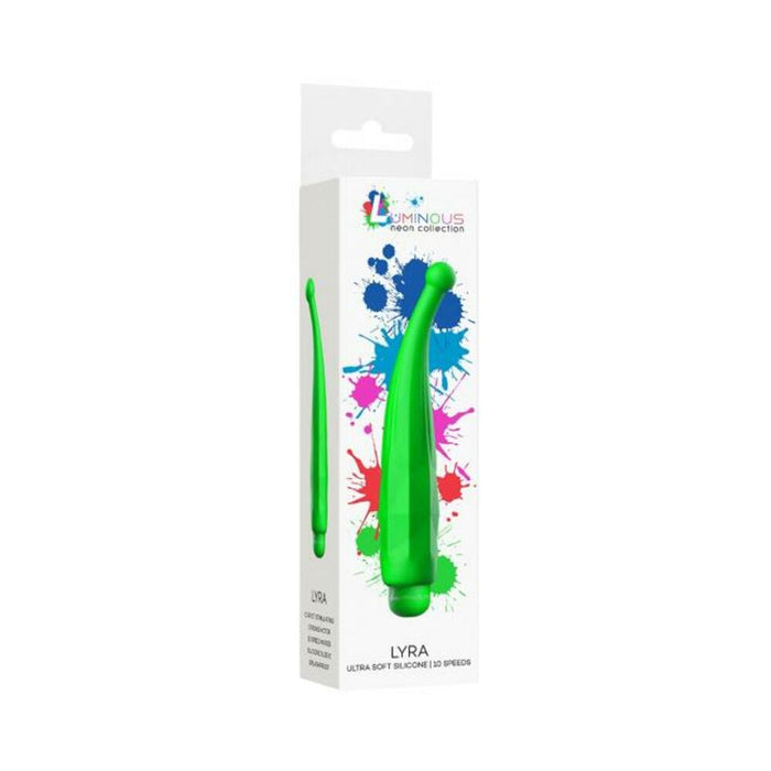 Luminous Lyra Abs Bullet With Silicone Sleeve 10 Speeds Green