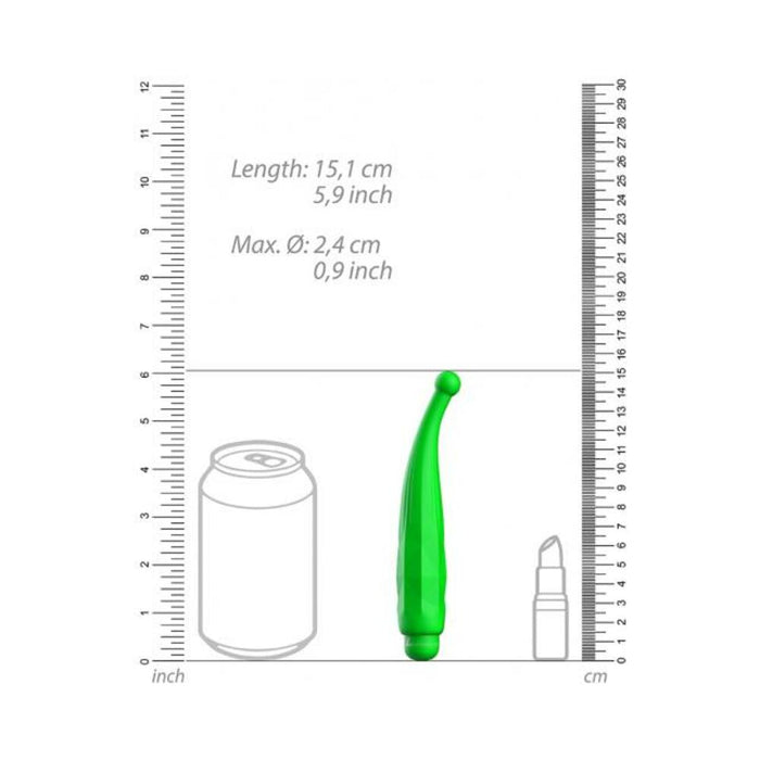 Luminous Lyra Abs Bullet With Silicone Sleeve 10 Speeds Green