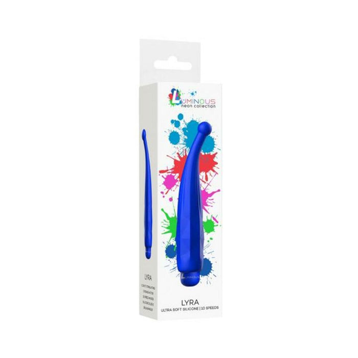 Luminous Lyra Abs Bullet With Silicone Sleeve 10 Speeds Royal Blue