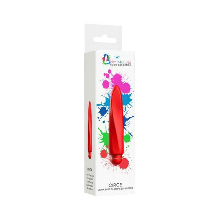 Luminous Myra Abs Bullet With Silicone Sleeve 10 Speeds Red