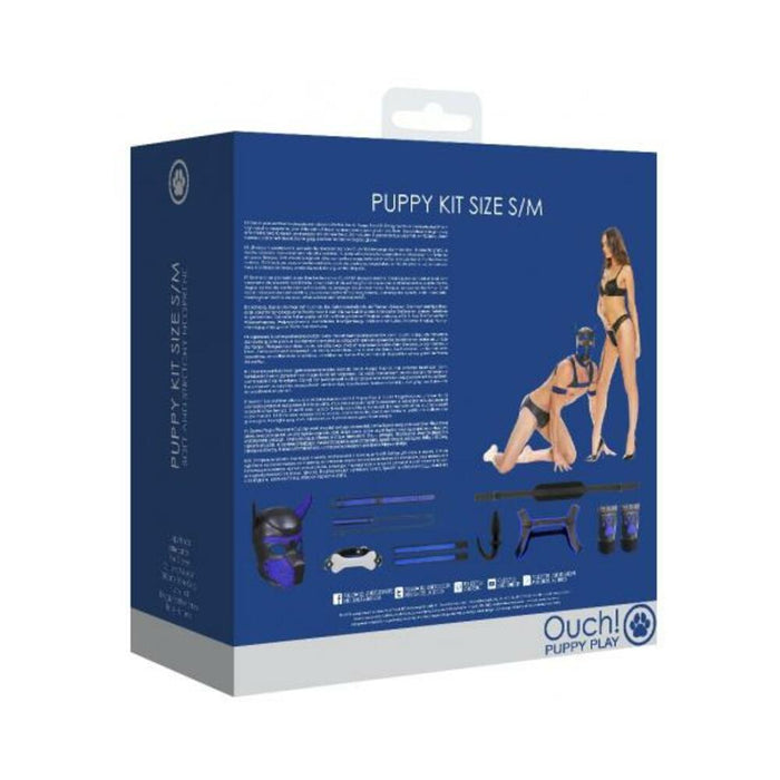 Ouch Neoprene Puppy Kit S/m Blue | SexToy.com