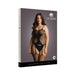 Shots Le Desir Fence Net Suspender Bodystocking Black Qs | SexToy.com