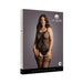 Shots Le Desir Fishnet And Lace Suspender Bodystocking Black Qs | SexToy.com