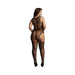 Shots Le Desir Contrast Fence-net Suspender Bodystocking Black Qs | SexToy.com
