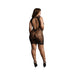 Shots Le Desir High-neck Lace Mini Dress Black Qs | SexToy.com