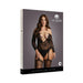 Shots Le Desir Criss Cross Neck Suspender Bodystocking Black Qs | SexToy.com