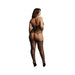 Shots Le Desir Suspender Fishnet Choker Bodystocking Black Qs | SexToy.com