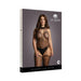 Shots Le Desir Suspender Fishnet Choker Bodystocking Black Qs | SexToy.com