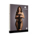 Shots Le Desir Knee-length Lace And Fishnet Dress Black Qs | SexToy.com