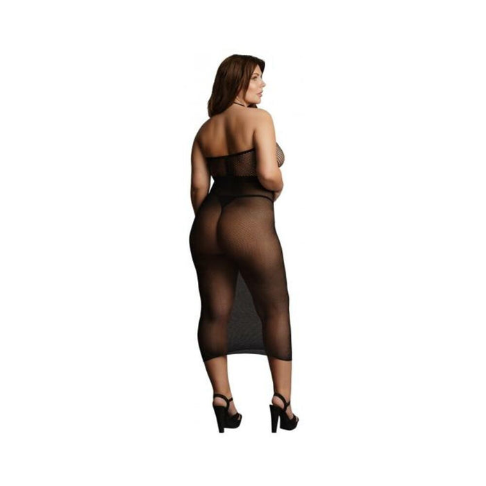 Shots Le Desir High-neck Dress Black Qs | SexToy.com
