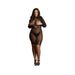 Shots Le Desir Long Sleeve Fishnet Dress Black Qs | SexToy.com