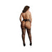Shots Le Desir Suspender Striped Pantyhose Black Qs | SexToy.com