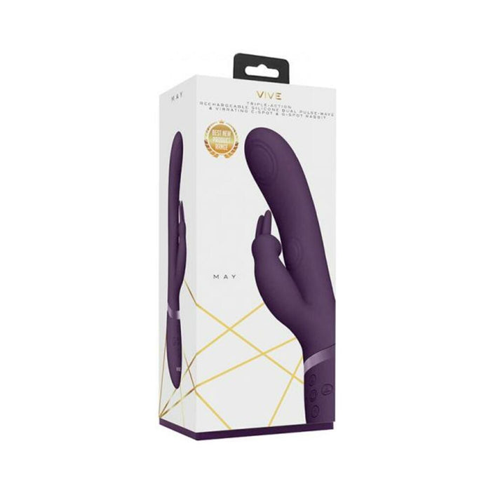 Vive May Dual Pulse Wave Rabbit Purple