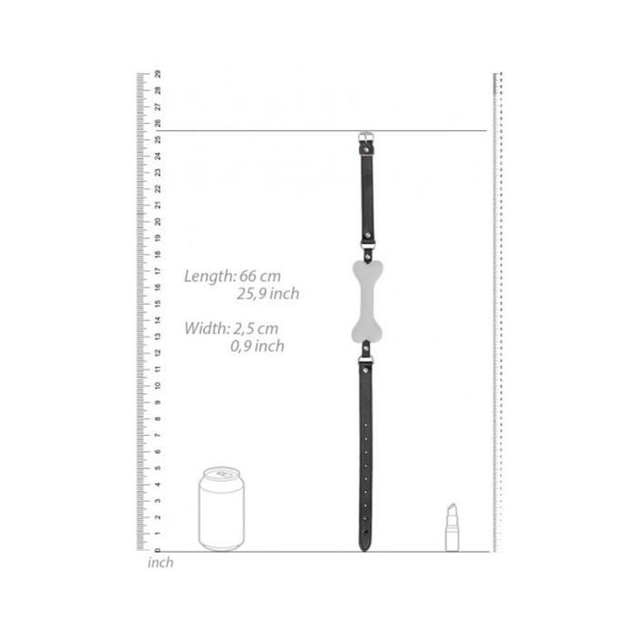 Ouch! Puppy Play Silicone Bone Gag White