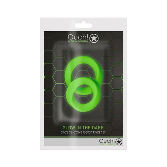 Ouch Cock Ring Set 2pc Gitd