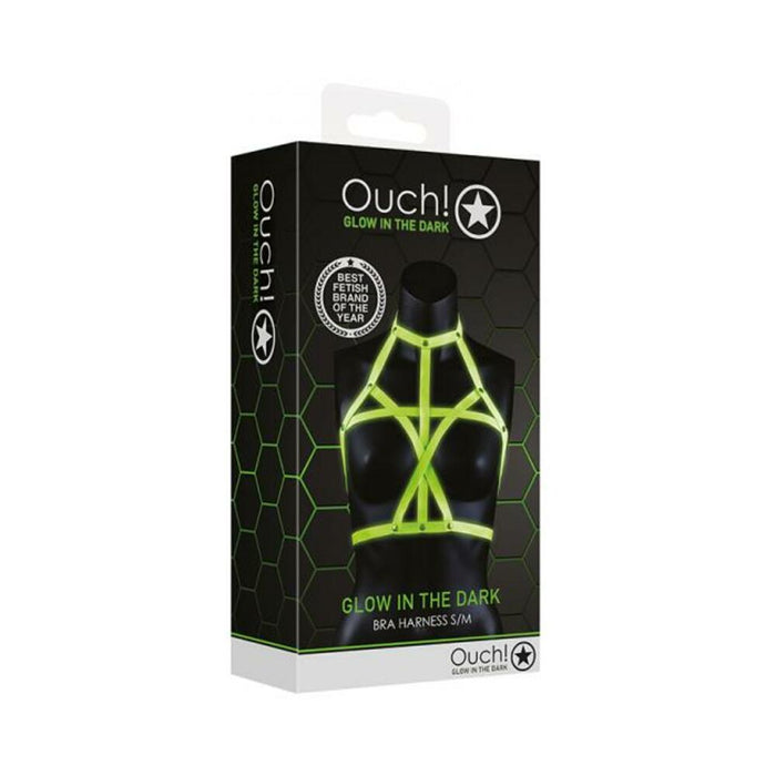 Ouch Bra Harness Gitd L/xl