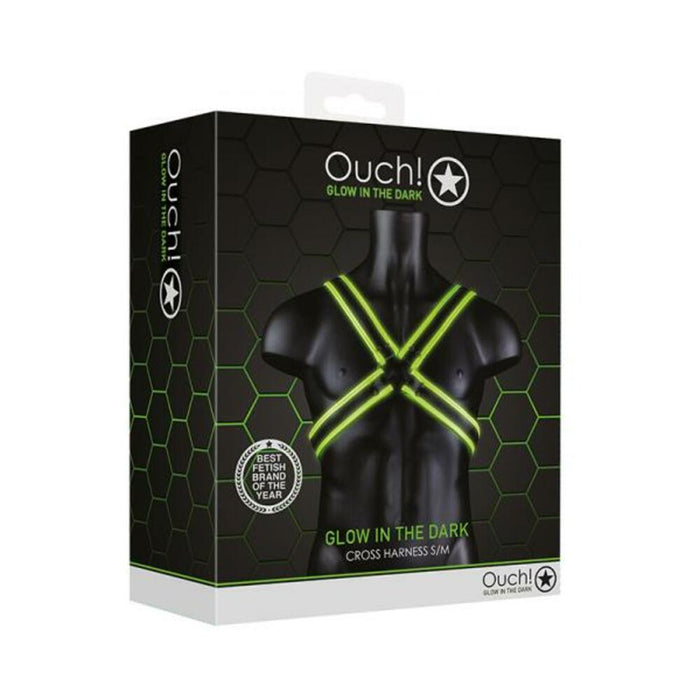 Ouch Cross Harness Gitd S/m