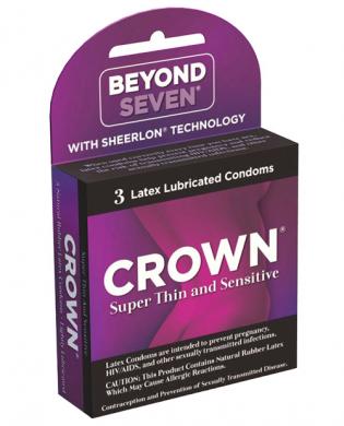 Crown Latex Condoms 3 Pack | SexToy.com