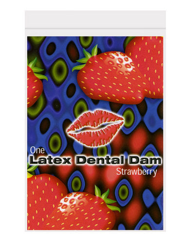 Latex Dental Dam Strawberry | SexToy.com