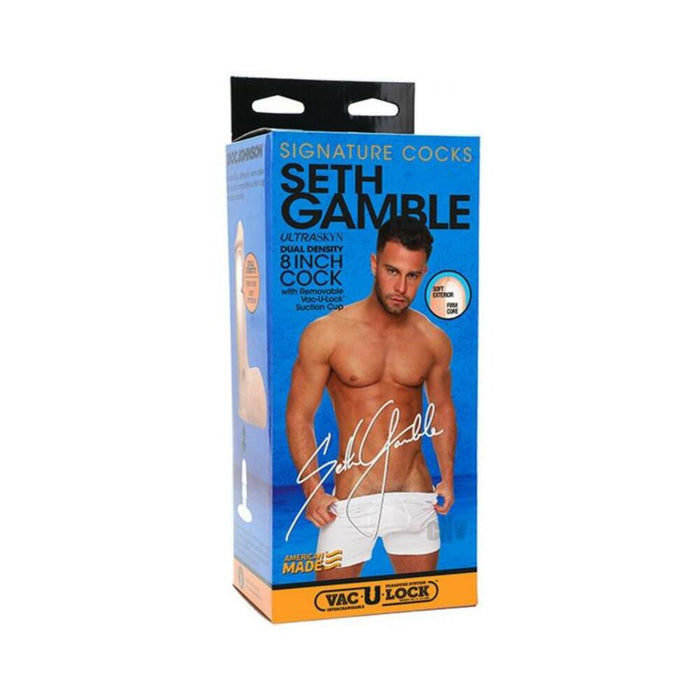 Signature Cocks Seth Gamble 8-inch Ultraskyn Cock With Removable Vac-u-lock Suction Cup | SexToy.com