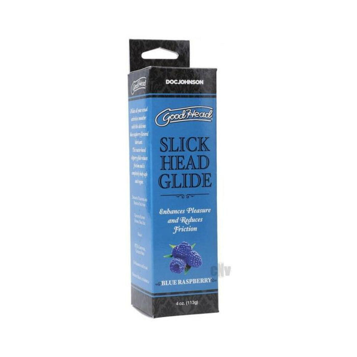 Goodhead Slick Head Glide Blue Raspberry 4 Oz. | SexToy.com