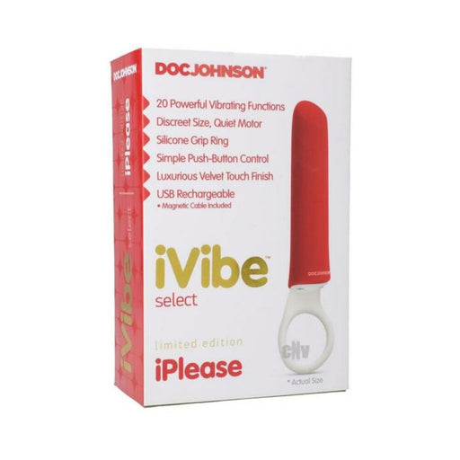 iVibe Select iPlease Limited Edition Red | SexToy.com