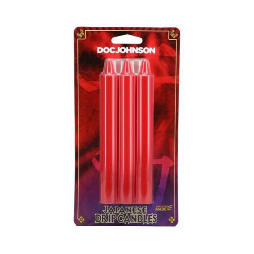 Japanese Drip Candles 3pk Red | SexToy.com