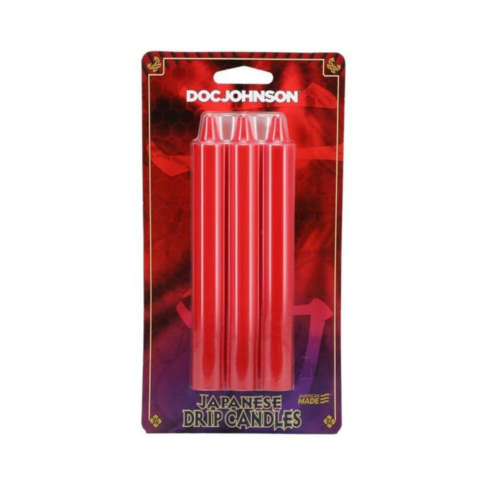 Japanese Drip Candles 3pk Red | SexToy.com