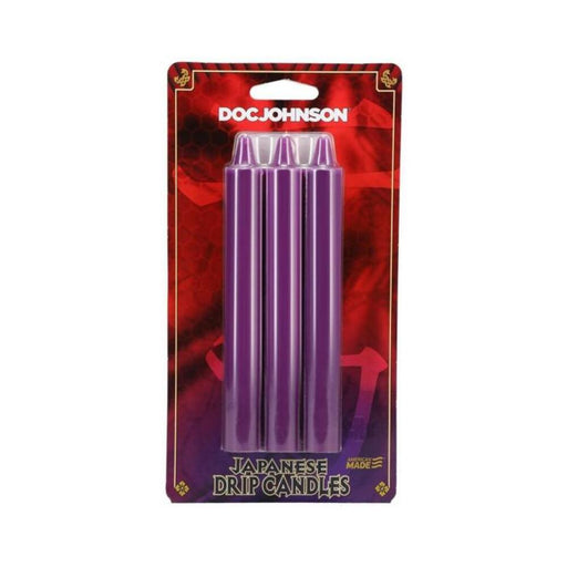 Japanese Drip Candles 3pk Purple | SexToy.com