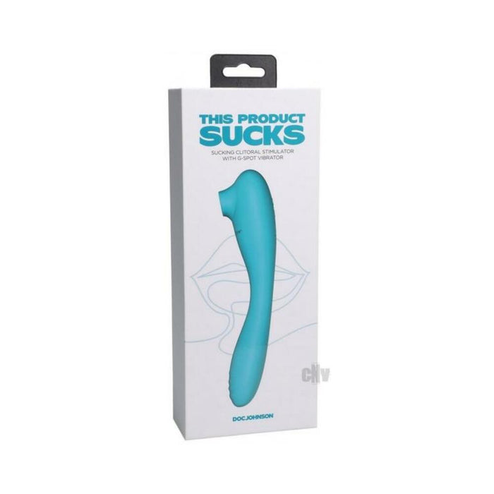 This Product Sucks Rechargeable Bendable Dual Ended Silicone Sucking Clitoral Stimulator & G-spot Vi