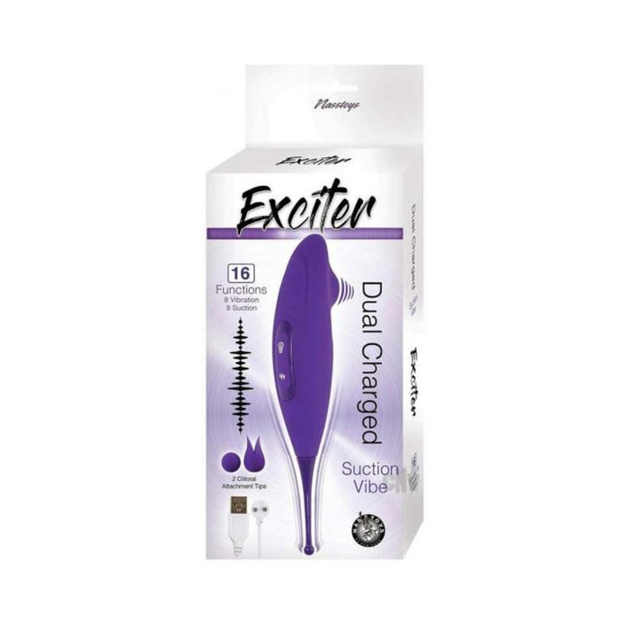 Exciter Suction Vibe Rechargeable Silicone Purple | SexToy.com