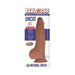 Realcocks Dual Layered Uncut Slider Tight Balls 9.5 In. Brown | SexToy.com