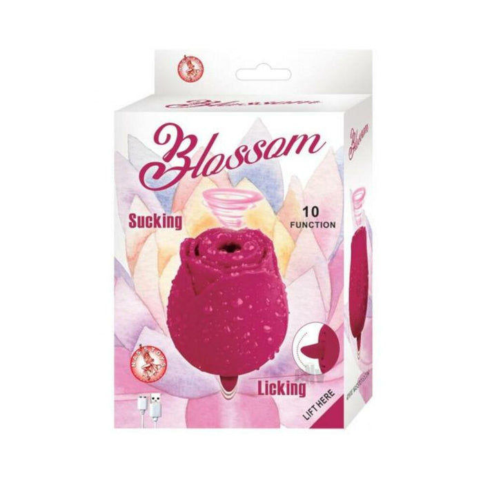 Blossom Suction And Licking Toy Rose Red | SexToy.com