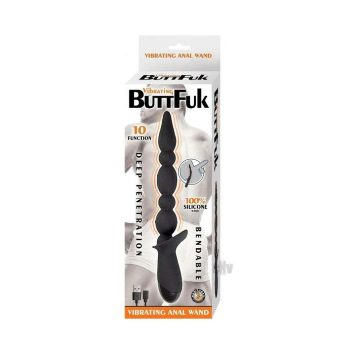 Vibrating Buttfuk Vibrating Anal Wand Black