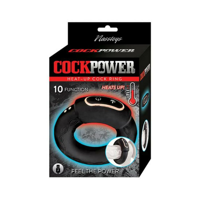 Cockpower Heat Up Cock Ring Black