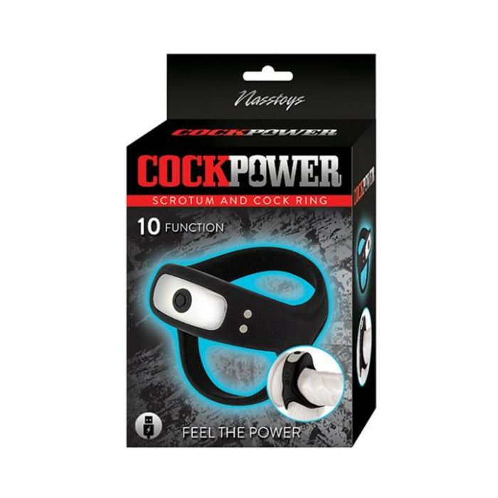 Cockpower Scrotum And Cock Ring Black