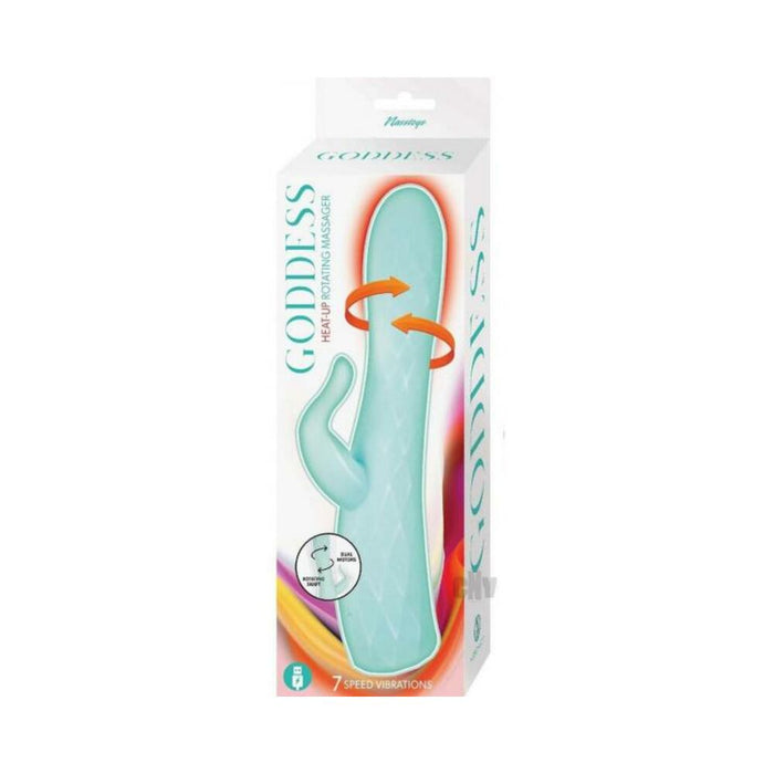 Goddess Heat Up Rotating Massager Aqua