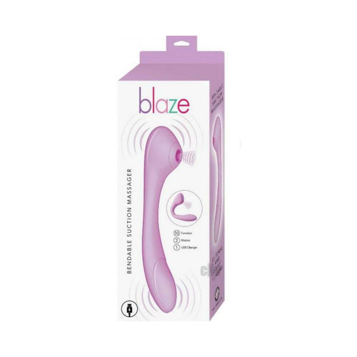 Blaze Bendable Suction Massager Lavender