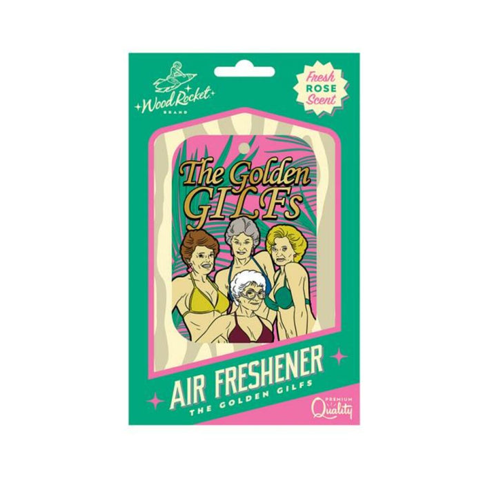 Wood Rocket Air Freshener Golden Gilfs