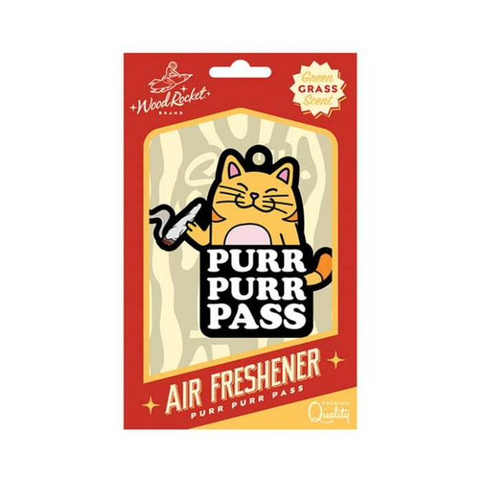 Wood Rocket Air Freshener Purr Purr Pass