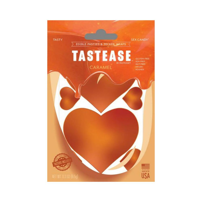 Tastease Caramel Edible Nipple Pasties & Pecker Wraps