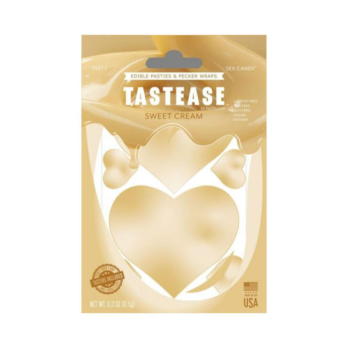 Tastease Sweet Cream Edible Nipple Pasties & Pecker Wraps