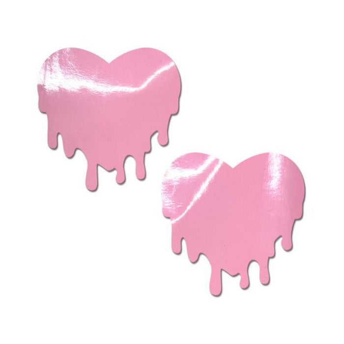 Pastease Faux Latex Baby Pink Melty Hearts