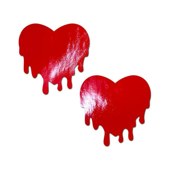 Pastease Faux Latex Red Melty Hearts