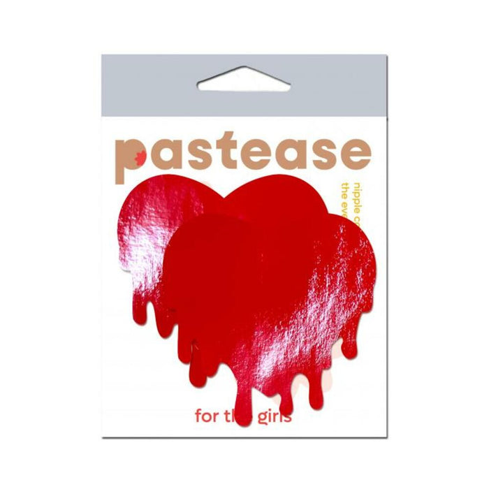 Pastease Faux Latex Red Melty Hearts