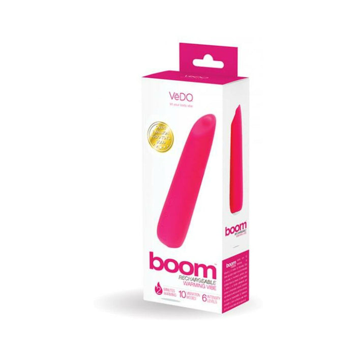 Vedo Boom Rechargeable Ultra Powerful Vibe - Pink