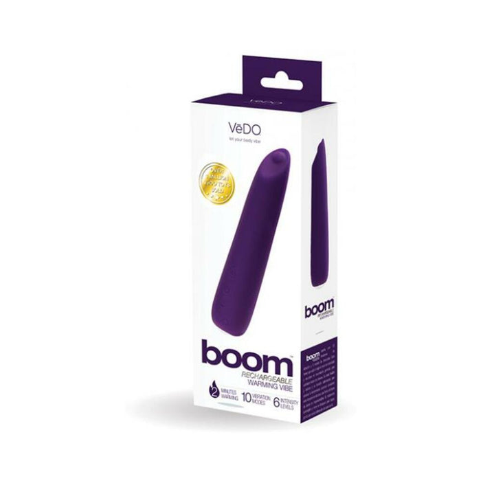 Vedo Boom Rechargeable Ultra Powerful Vibe - Purple