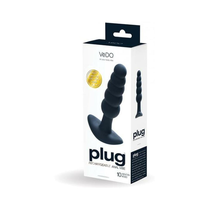 Vedo Plug Rechargeable Anal Plug  - Black