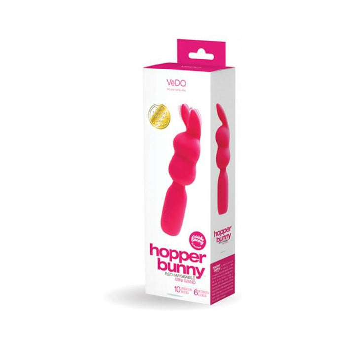 Vedo Hopper Bunny Rechargeable Mini Wand - Pink